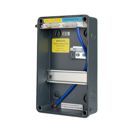 FuseBox A65E06MGY IP65 6 Module Consumer Unit Grey