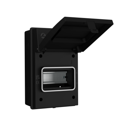 Live Electrical AGU0565/B 5 Way IP65 Weatherproof Black Metal Unit Empty Enclosure