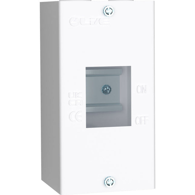 Live Electrical EMCU2 2 Way IP20 Metal Modular Enclosure without Lid