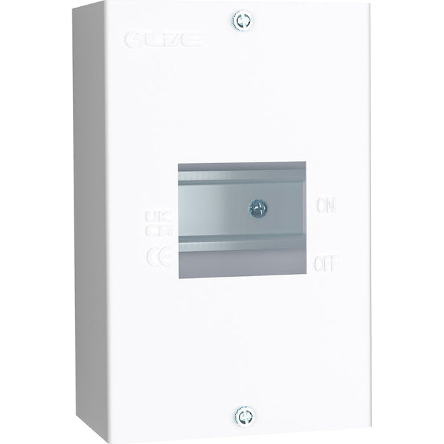 Live Electrical EMCU3 3 Way IP20 Metal Modular Enclosure without Lid