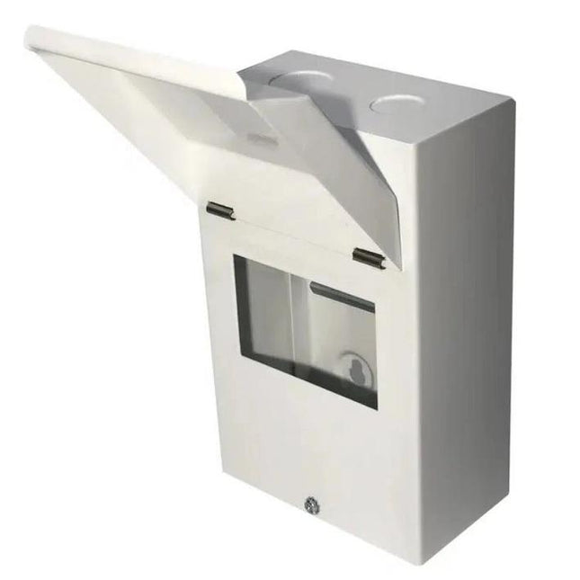 Live Electrical EMCU3-A 3 Way IP40 Metal Enclosure with Lid
