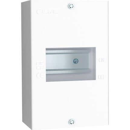 Live Electrical EMCU4 4 Way IP20 Metal Modular Enclosure without Lid