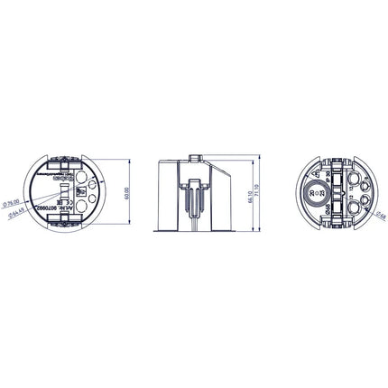 Theben Ceiling Recessed Box 68A Accessories