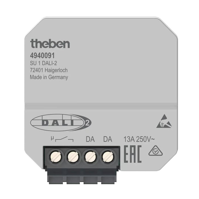 Theben SU 1 DALI-2 DALI Switch Actuator 1-Gang Flush-Mounted TP Data Secure