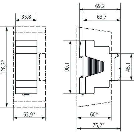 Theben Selekta 172 Top3 Astro Time Switch 2 Channels Pulse Reg/Din Rail/Top-Hat Rail Push Button/Switch 3 Twilight Ranges