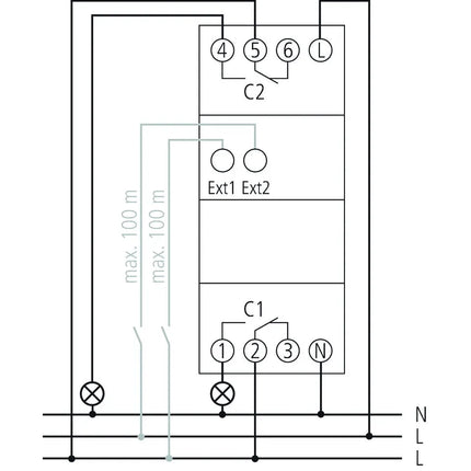 Theben Selekta 172 Top3 Astro Time Switch 2 Channels Pulse Reg/Din Rail/Top-Hat Rail Push Button/Switch 3 Twilight Ranges