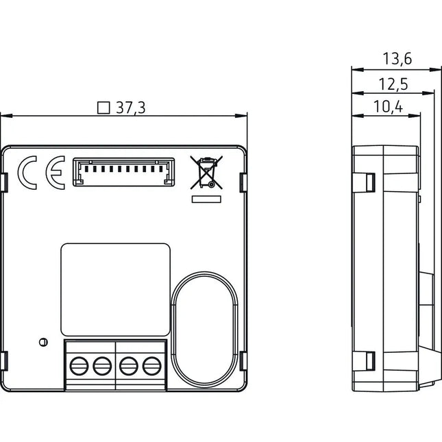 Theben TA 4 S DALI-2 DALI-2 Push Button Interface 4-Gang Flush-Mount