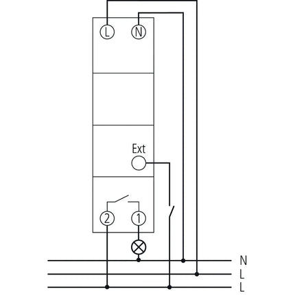 Theben Tr 609 Top2 S Digital Time Switch 1 Channel Reg/Din Rail/Top-Hat Rail