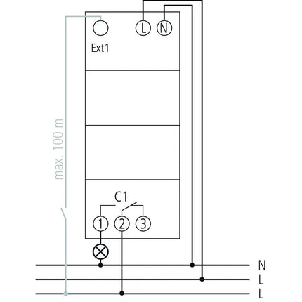 Theben Tr 611 Top3 2 Module 1 Channel Weekly Program Din Rail Digital Time Switch