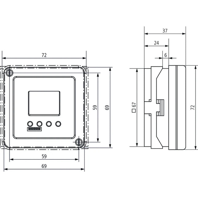 Theben Tr 684-1 Top2 4-Channel Series-Mounted Annual Time Switch Expandable And Rc-Compatible