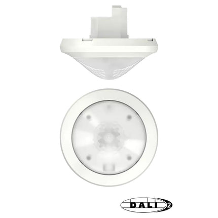 Theben thePassa P360 DALI-2 S UP WH Corridor Presence Sensor Flush-Mounted Ceiling Installation White